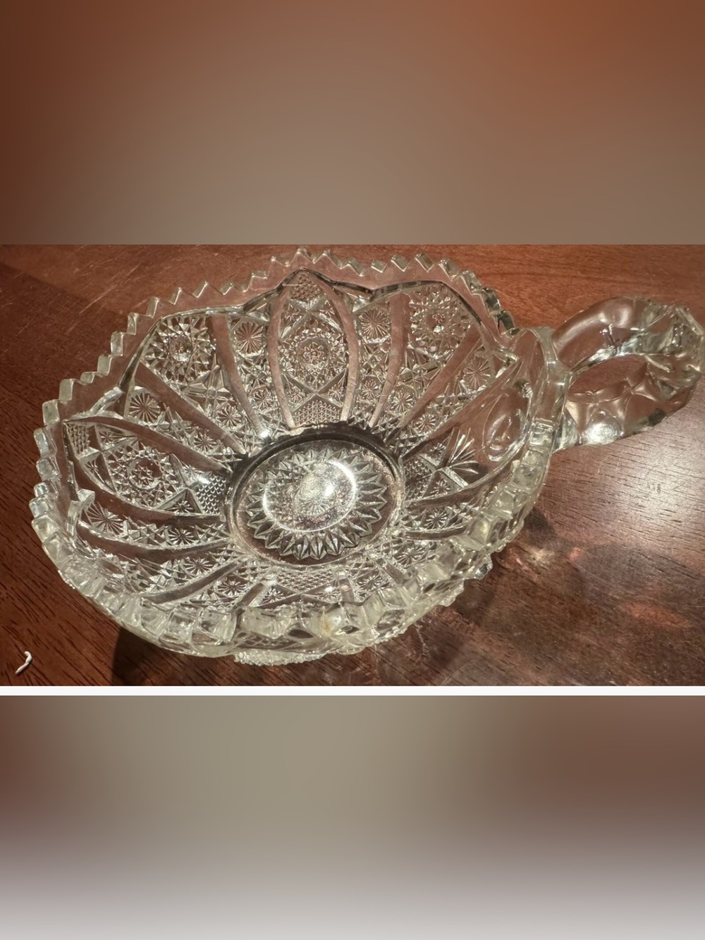 Antique EAPG Brilliant Glass Imperial Bellaire Nappy Dish 6 inches